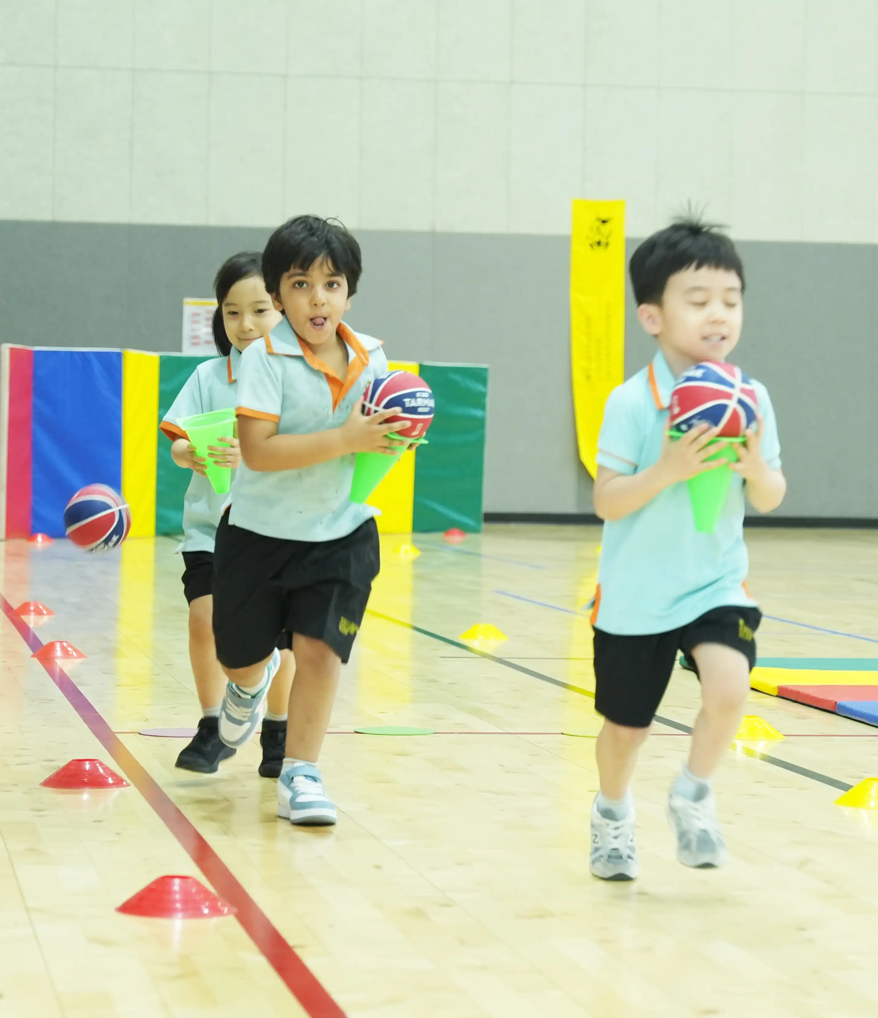 Children participating in pre primary school activities
