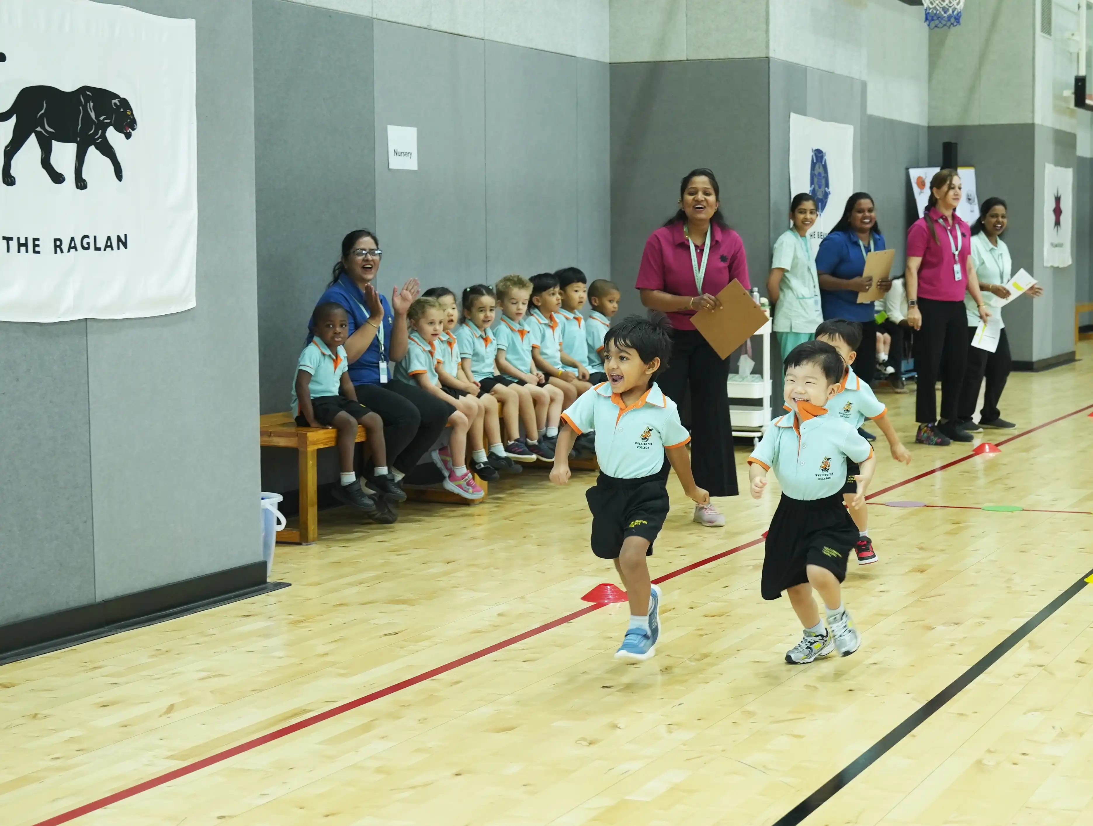 Children participating in pre primary school activities