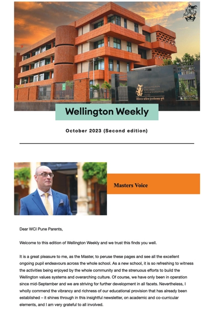 Wellington Weekly 16th October to 31st October 2023